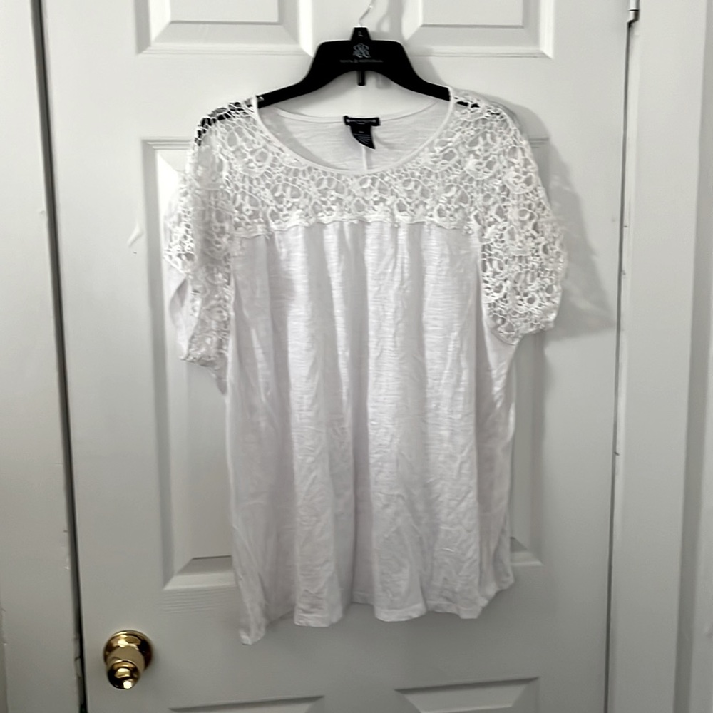 White Lace T-shirt Top